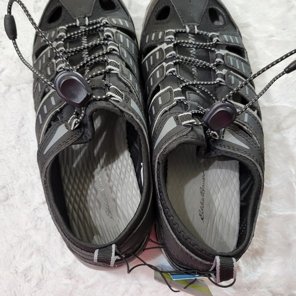 Eddie Bauer Men's Bungee Eastport Water Sandals Black 9M - Picture 6 of 9